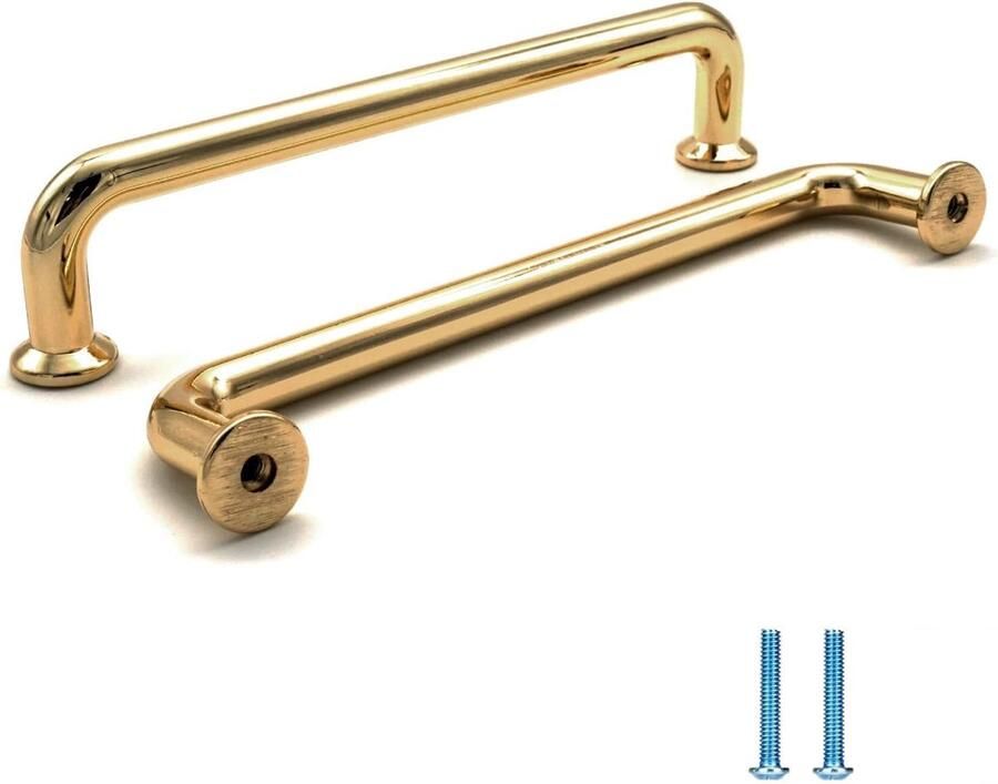 Gouden kastgrepen 6 stuks 96mm meubelgrepen