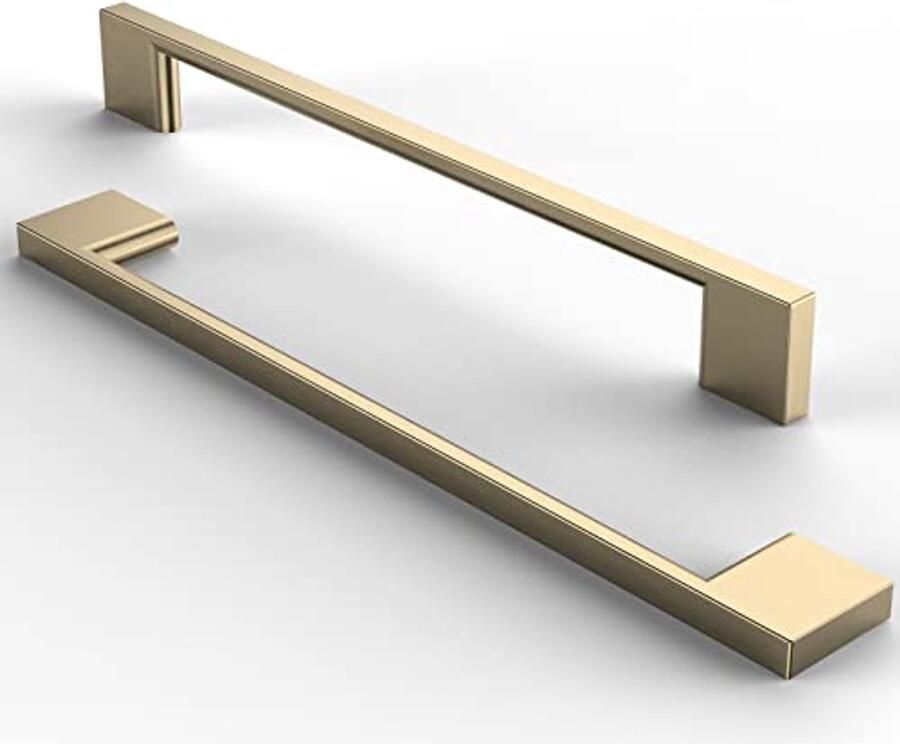 Gouden Kastgrepen voor Keuken en Meubel 5 Stuks 192 mm Gatafstand Geborsteld Staal