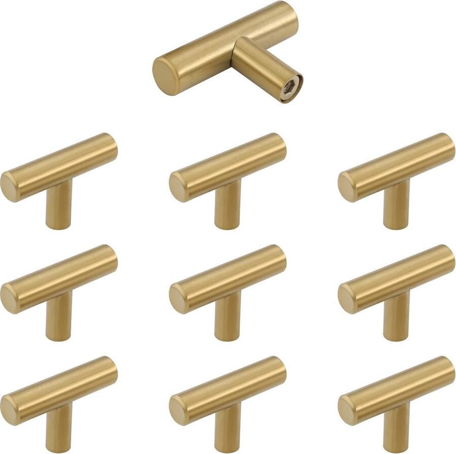 Kilkuran Gouden Kastknoppen van Roestvrij Staal voor Tijdloze Elegantie in Huis en Kantoor