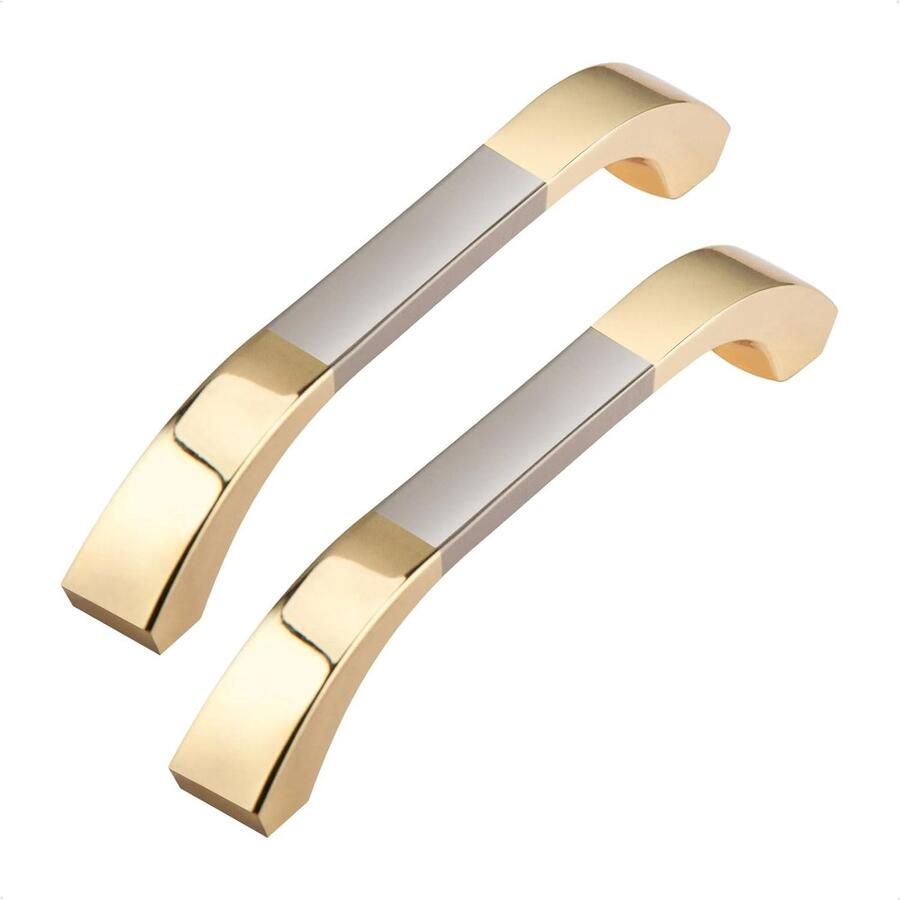 Gouden Keukenkast Handgrepen Moderne Garderobe Deurgreep 6 stks Zinklegering 96mm