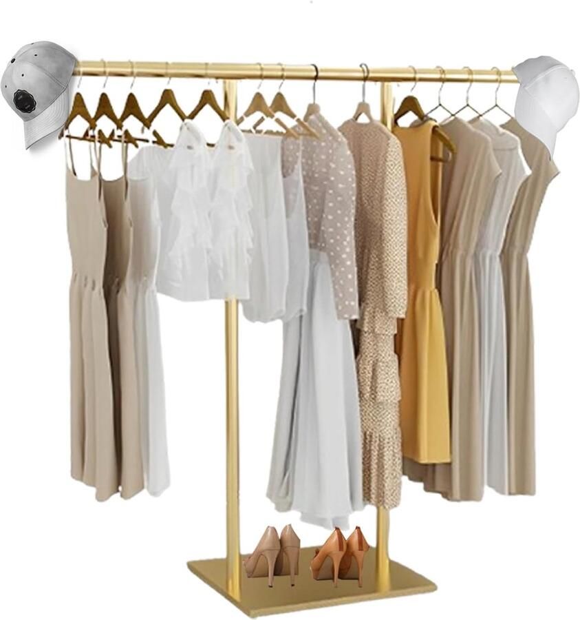 Gouden Kledingrek Goede Stabiliteit 1 stuk Staal