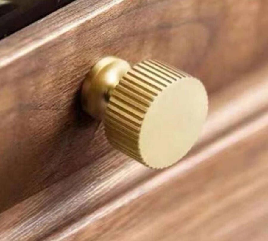 Gouden knoppen 2 Stuks Ladeknop Rond Metaal Zinklegering Met schroeven Pax kast