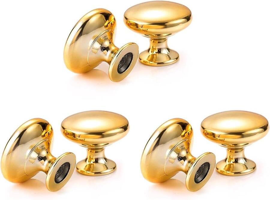 Gouden ladeknop decoratief en eenvoudig te installeren 1 stuk zinkkoper