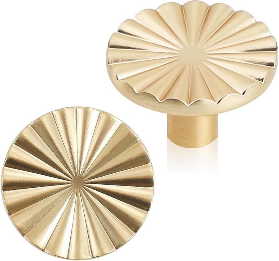 Gouden Ladeknoppen Vintage Meubelknoppen 4 Stuks