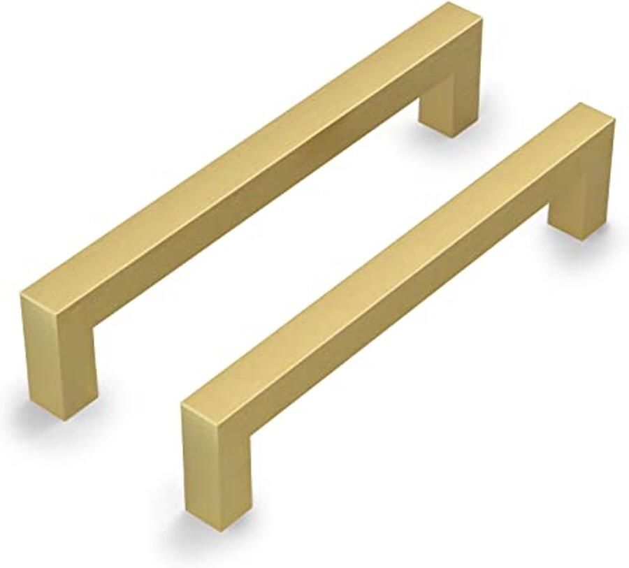 Gouden meubelgrepen 128 mm Hoge kwaliteit keukengrepen voor kasten