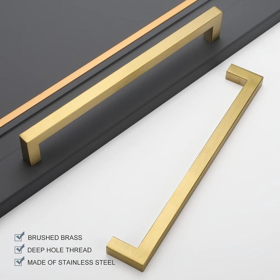 Gouden Meubelgrepen Keukengrepen 5 stuks Messing