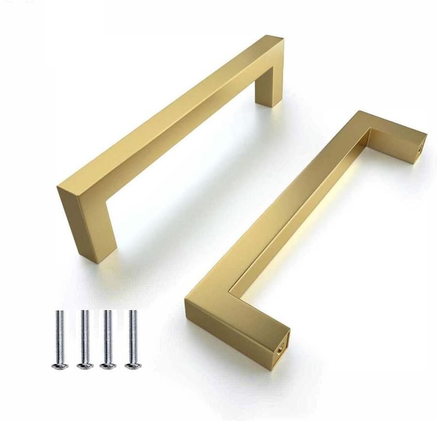 Gouden meubelgrepen RVS handgrepen 2 stuks 320mm