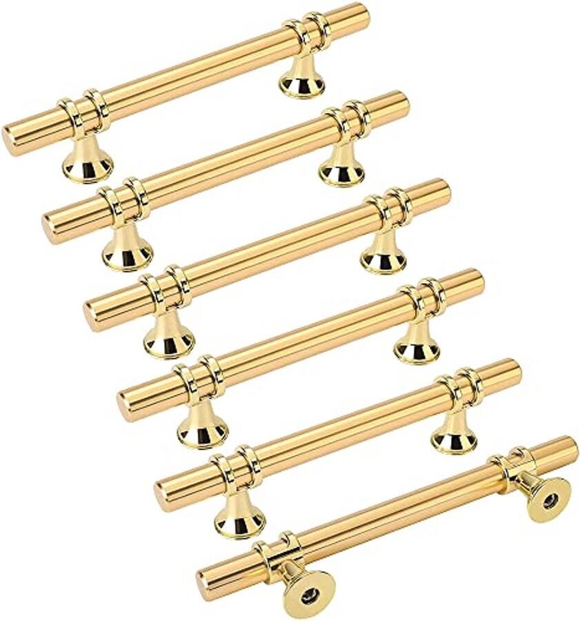 Gouden Meubelgrepen voor Moderne Meubels Set van 6