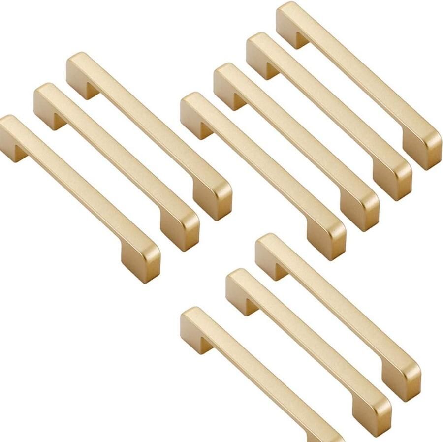 Goudkleurige deurgrepen voor keuken 10 stuks meubelgreep