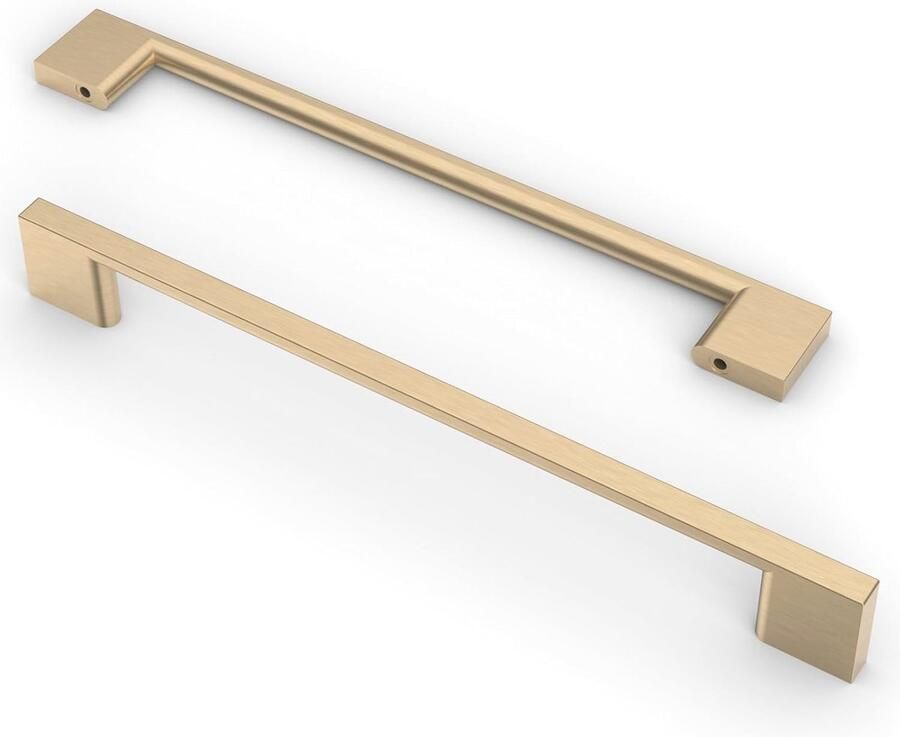 Goudkleurige Kastgrepen 10 Stuks 192 mm Gatafstand voor Keuken en Meubels