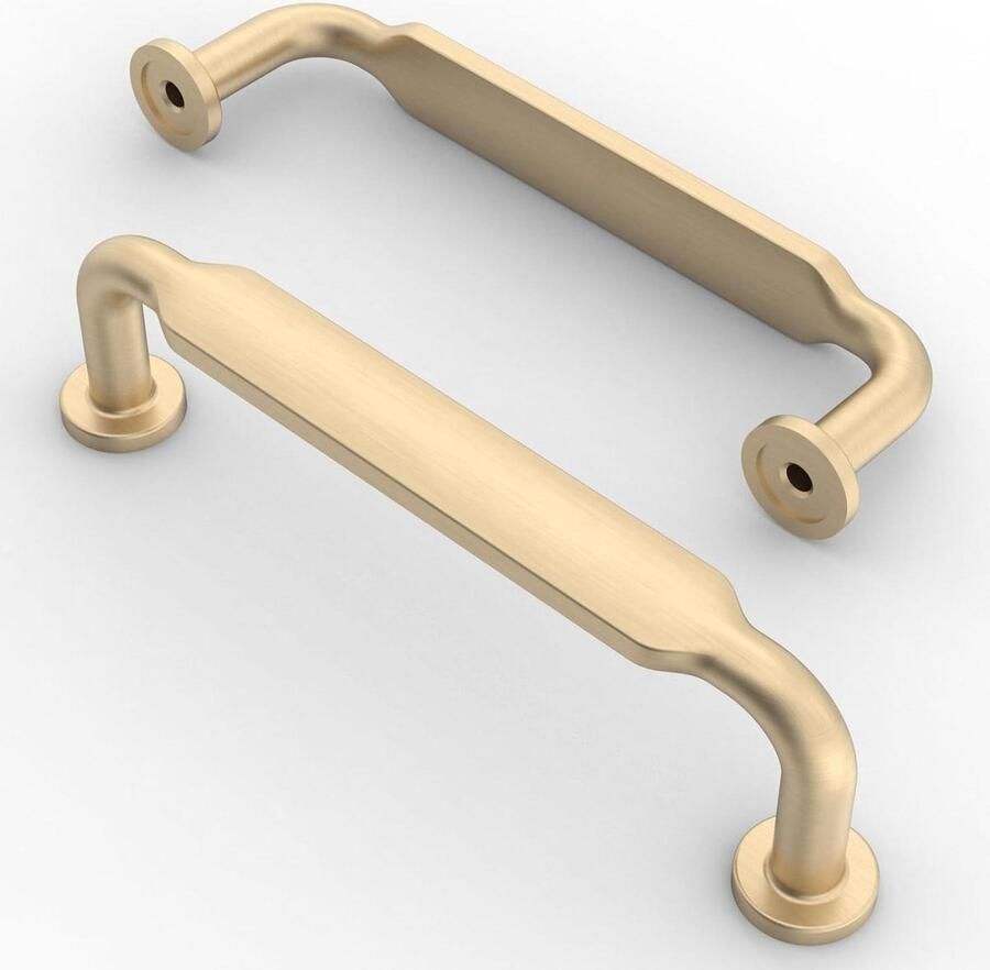 Goudkleurige meubelgrepen voor keukenkasten 10 stuks 96 mm