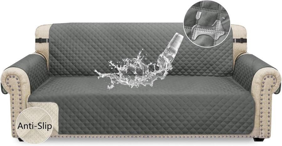 Granbest Waterdichte Bankhoes 3-zits Grijs