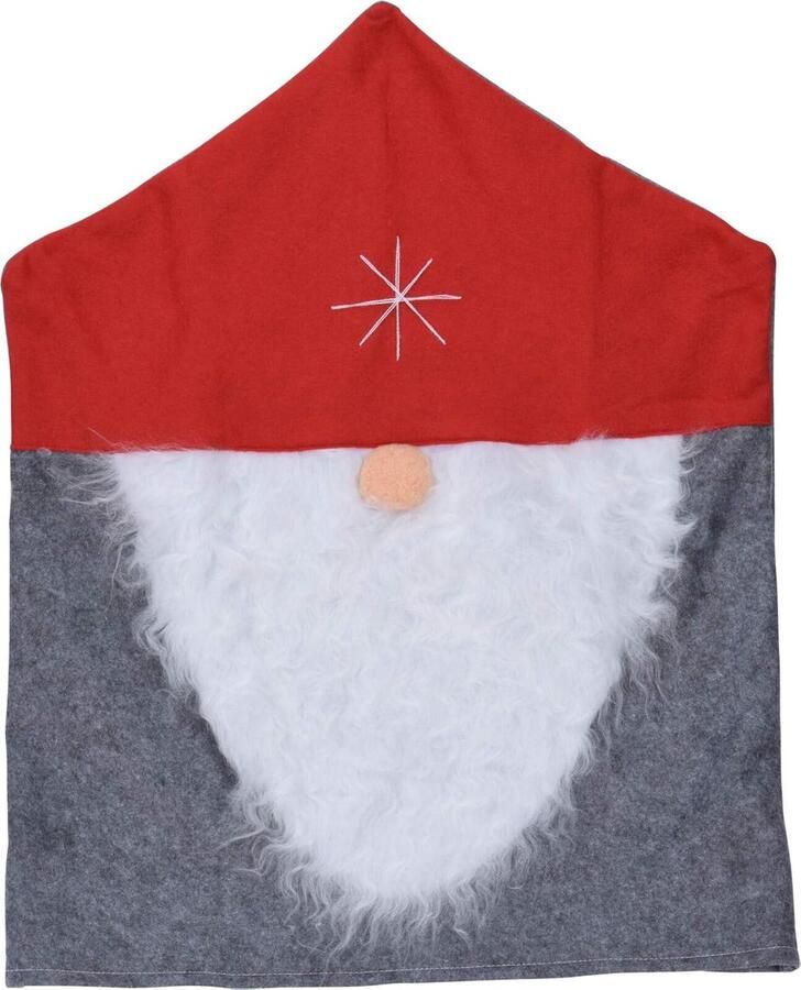 Grappige stoelhoezen kerstdecoratie 1 stuk vilt 50 x 60 cm