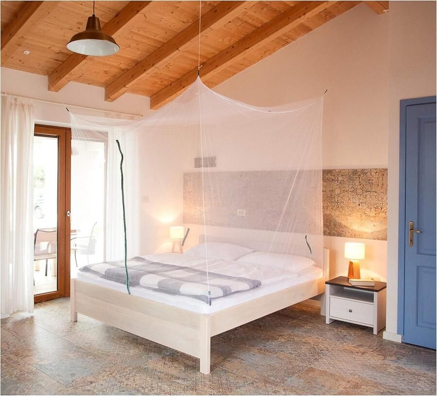 Green Cube XL muggennet in kubusvorm incl. elastiek in de bodem en ingang met ritssluiting muggennet tweepersoonsbed