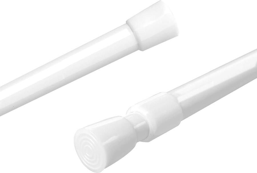 Green Harmony Klemstang 2 stuks gordijnroede uittrekbaar spanstang raamgordijnen doe-het-zelf keuken kast wit 55-90 cm gordijnroede zonder boren 300cm