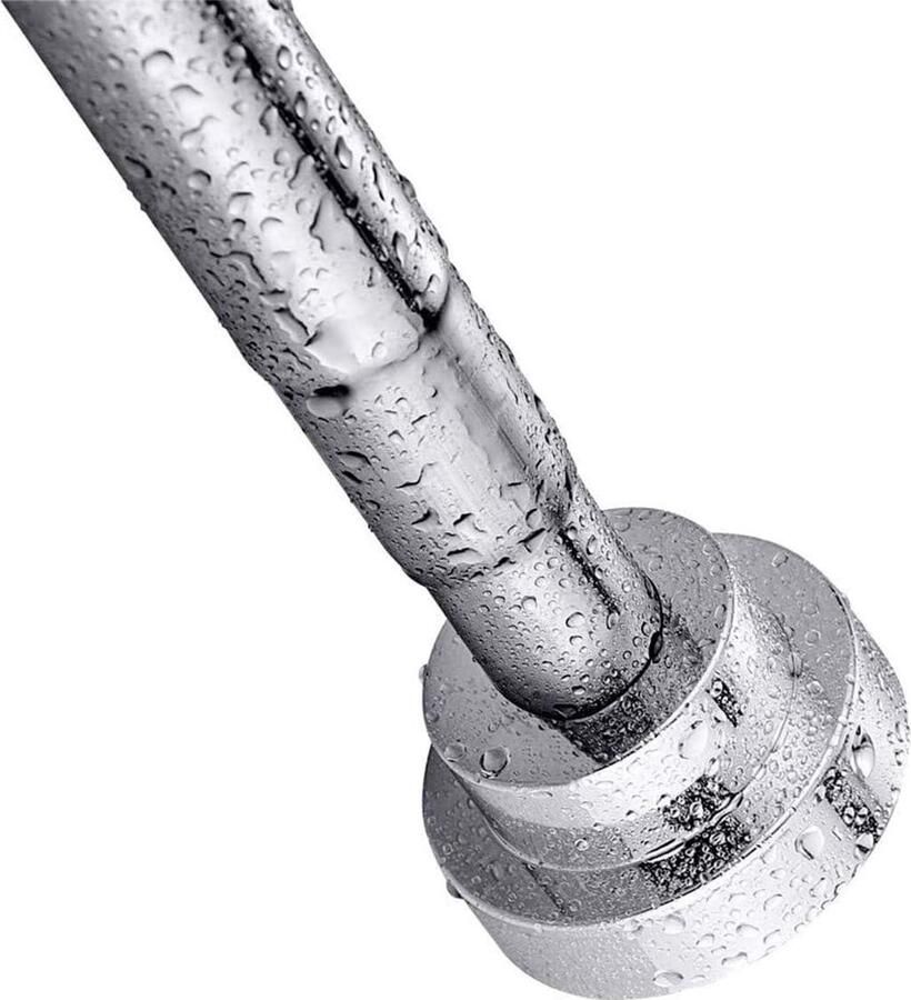 Green Harmony Roestvrij Staal Douchegordijnstang Antislip Verstelbaar Uitschuifbare Telescopische Rail voor Kast Badkamer Ramen Deuropeningen 65-100 cm gordijnroede zonder boren 300cm