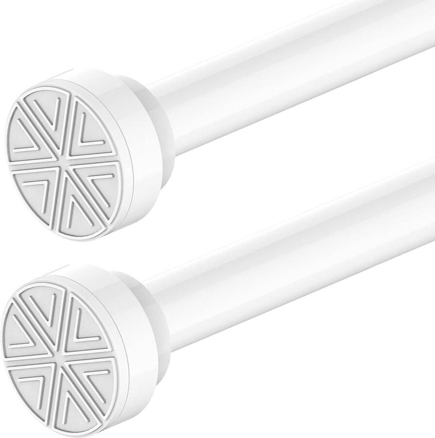 Green Harmony uitschuifbare douchegordijnroede roestvrij zonder boren deuropening badkuip keuken kast 92-160 cm effen wit gordijnroede zonder boren 300cm