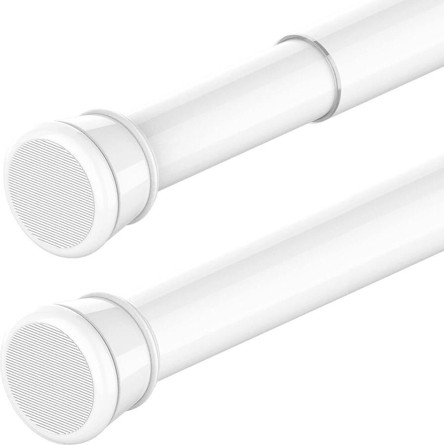 Green Harmony Uitschuifbare Douchegordijnstang Wit Voor Kasten en Badkamer 170-260 cm Diameter 25 mm gordijnroede zonder boren 300cm