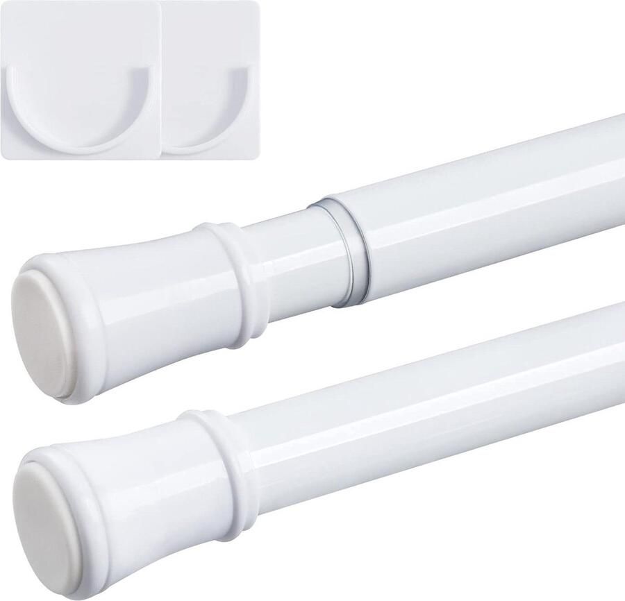 Green Harmony Uittrekbare Gordijnroede Gordijnstang Roestvrij Staal Waterdicht Antislip Badkamer Slaapkamer Kast gordijnroede zonder boren 300cm