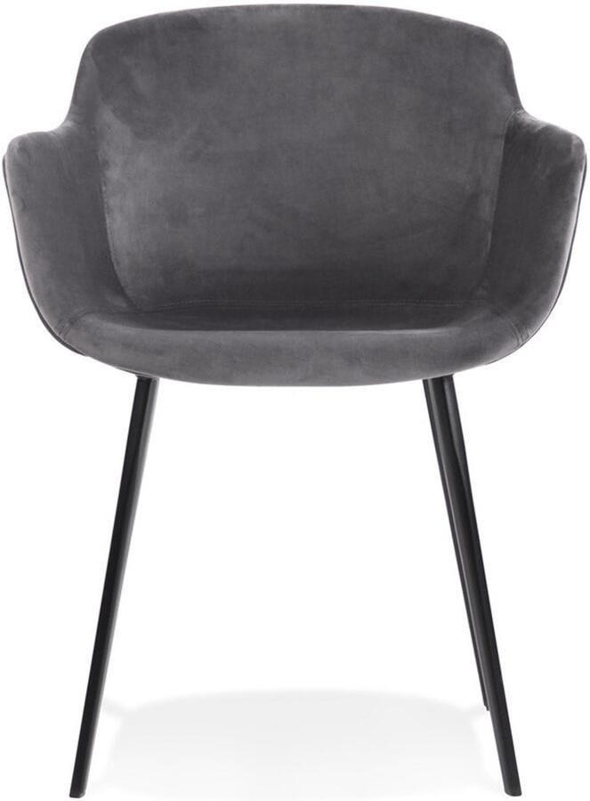 Grijze Fluwelen Stoel Retro Fauteuil Ongeëvenaard Comfort