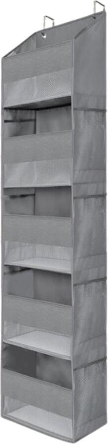 Grijze Hangorganizer 5 Vakken Voor Deur Handige Opslagoplossing