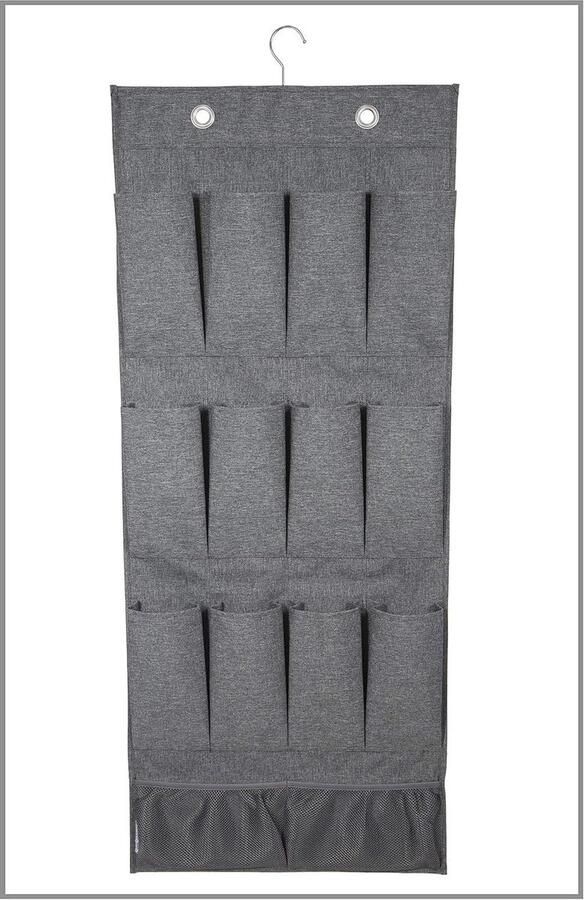Grijze Hangorganizer Opbergzak met 6 vakken