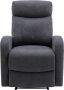 Grijze stoffen fauteuil EVELYN L 75 cm x H 100 cm x D 95 cm - Thumbnail 2