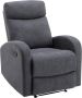 Grijze stoffen fauteuil EVELYN L 75 cm x H 100 cm x D 95 cm - Thumbnail 1
