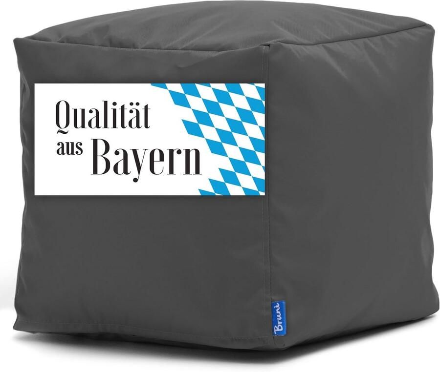 Grijze Zitkubus 40x40 cm Multifunctionele Kruk voor Binnen en Buiten