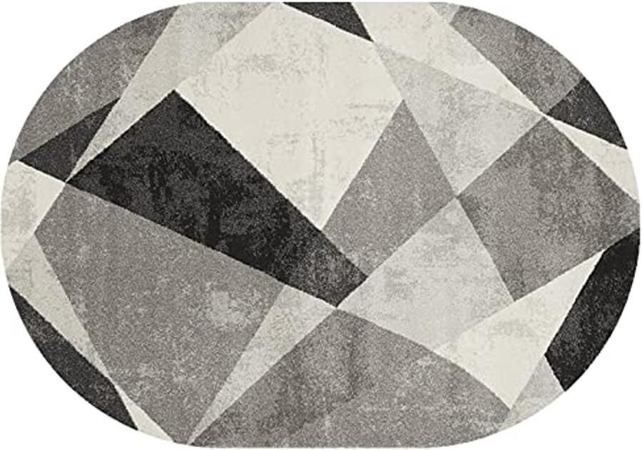 Groot Ovaal Tapijt voor Huis en Kantoor Modern Antislip Vloerkleed 180 x 250 cm