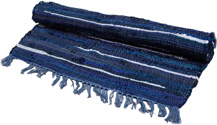 Indiase Recyclagetapijt – 150x90cm – premium kwaliteit – Houtskoolgrijs Gemaakt van gerecycleerde textielresten. Authentiek Duurzaam en Stijlvol