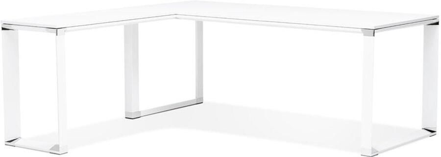 Groot wit hoekbureau Hoektafel Verstelbaar ontwerp