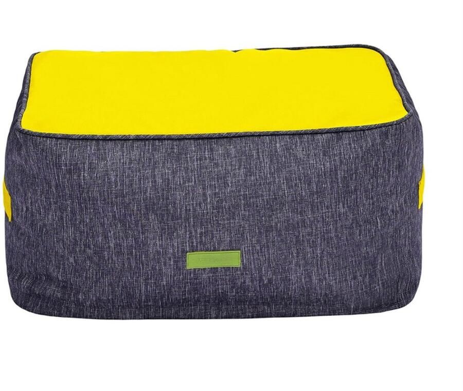 Grote Bean Bag voetenbankje comfortabele rechthoekige voetenbank voor binnen buiten water- en weerbestendig uv-bestendig duurzaam materiaal voor tuin en zwembad goud