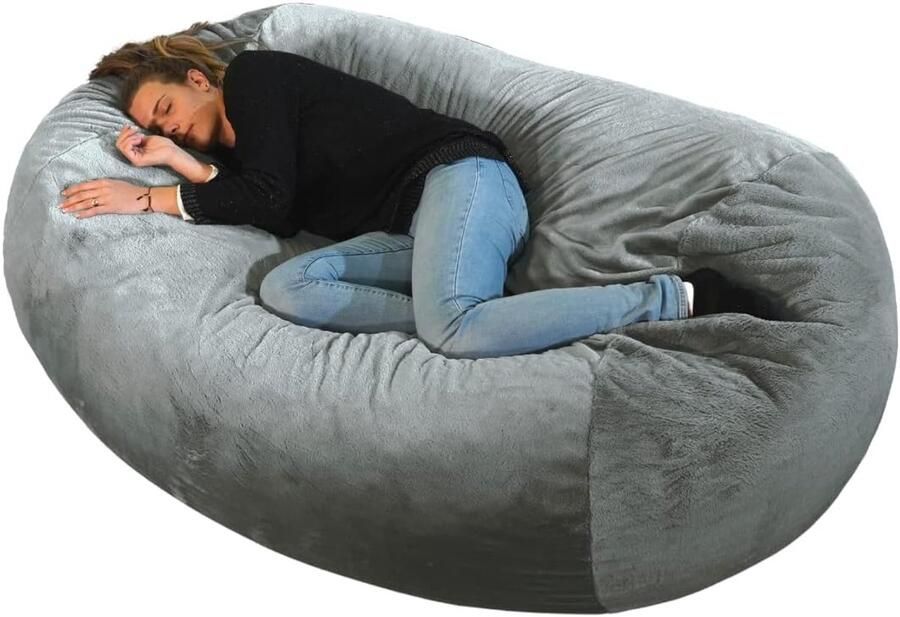 Grote Comfortabele Zitzak XXL Machinewasbaar en Milieuvriendelijk Ideaal voor Slaapkamer en Woonkamer