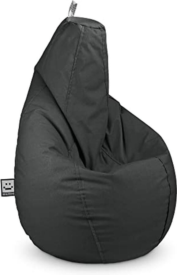 Grote Grijze Zitzak Stoel Comfortabel en Duurzaam voor Binnen en Buiten