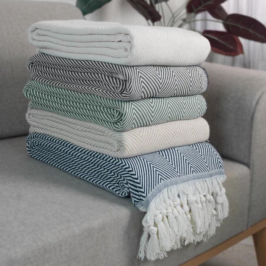 Grote kingsize bedspreien en spreien Plaids voor 2-zitsbank bankstellen Kingsize deken plaid grijs 230 x 250 cm