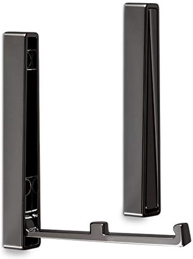 Grote klaphaken chroom donker voor garderobe en wandpanelen