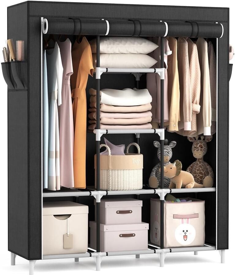 Grote Kledingkast Multifunctioneel en Duurzaam 1 stuk 124x42x162 cm