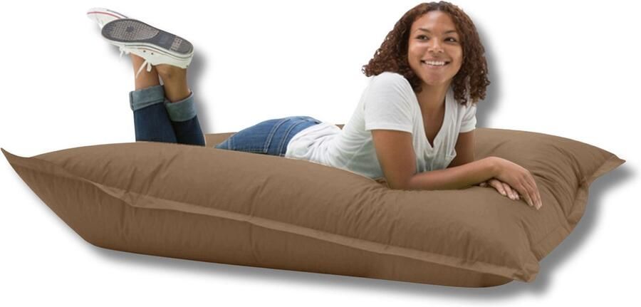 Grote Kussen Zitzak Zitkussen 100x150 Fatboy Volwassenen & Kinderen Binnenshuis Buitenshuis-Mokka Bruin