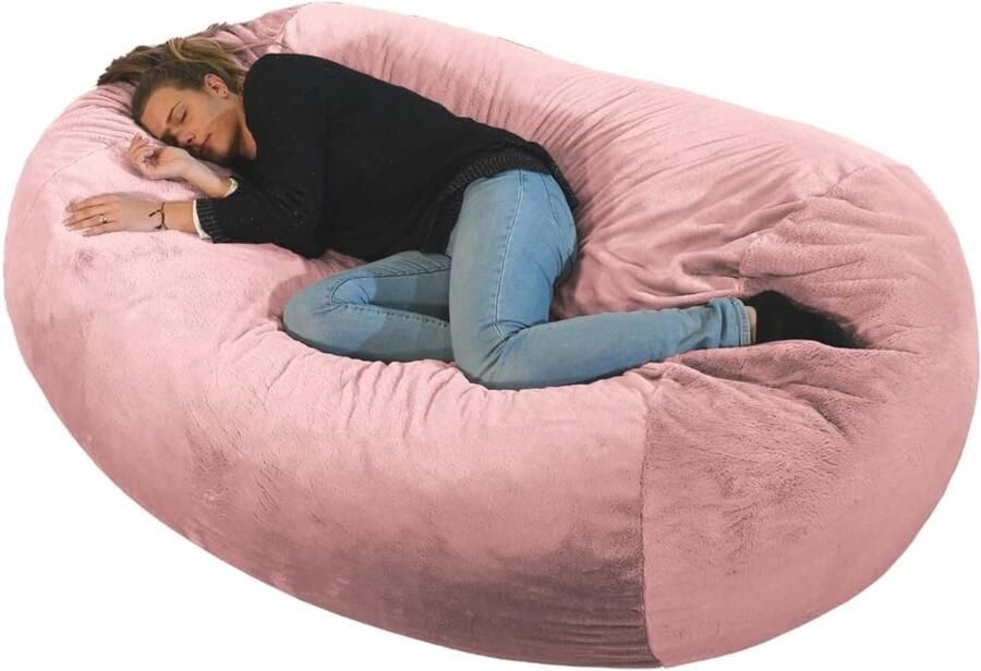 Grote Lange Zitzak XXL – Comfortabel en Machinewasbaar – Perfect voor Slaapkamer en Woonkamer – Milieuvriendelijke Vulling – 160 x 90 x 60 cm