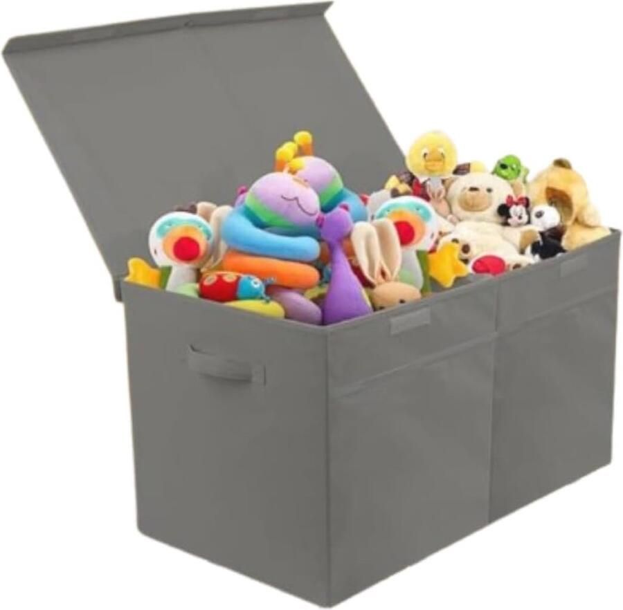 Grote lichtgewicht opvouwbare speelgoeddoos met deksel voor kinderen