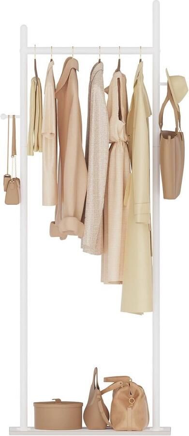 Grote Metalen Kapstok met 2 Haken en Stenen Plaat Ruimtebesparende Oplossing voor Jouw Kleding