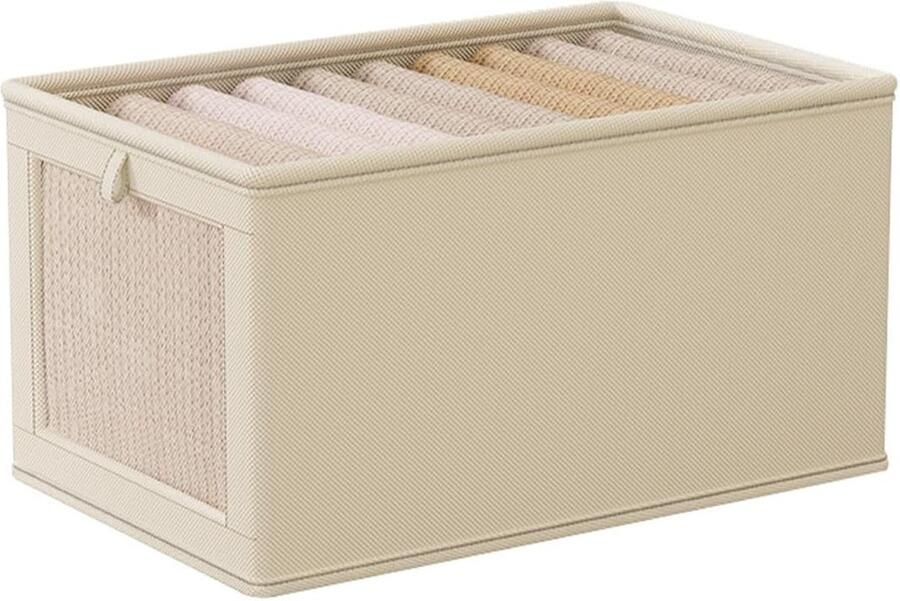 Grote opbergmand Stoffen kastorganizers en opbergdozen met handgrepen stoffen opbergdozen opbergcontainers voor organisatie