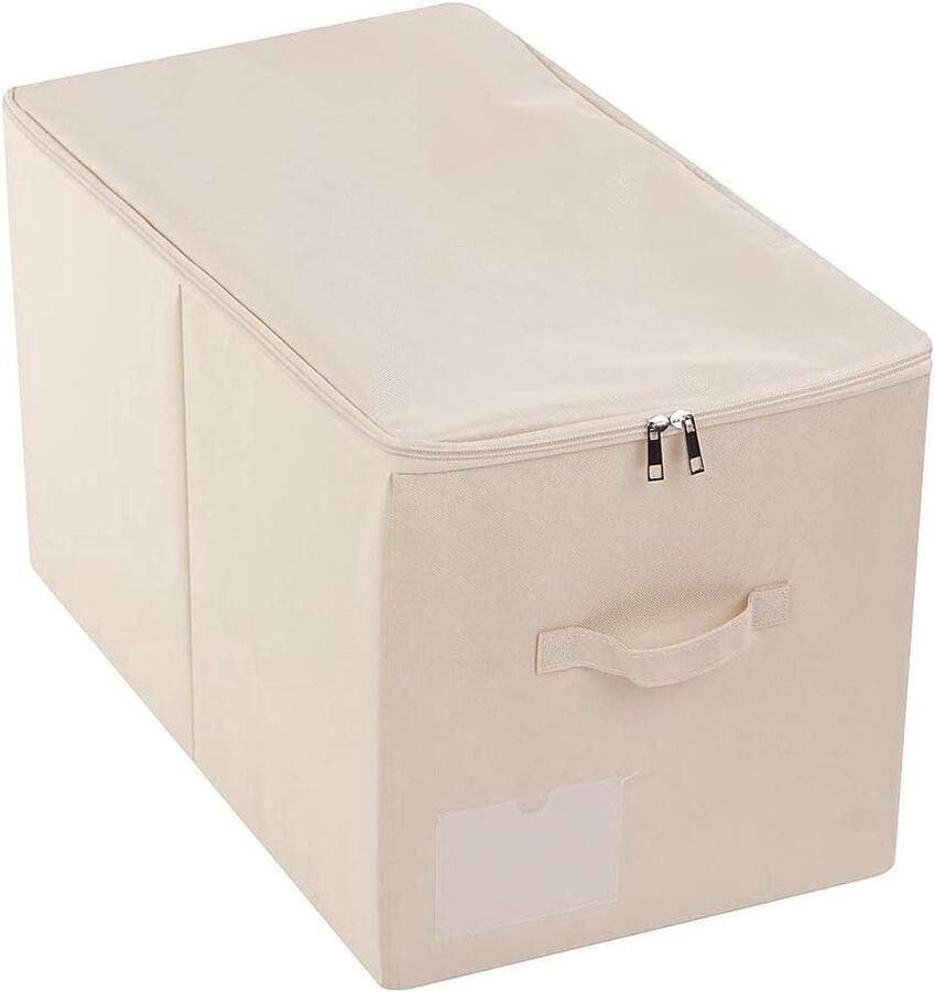 Grote Opvouwbare Garderobe Opbergdozen Ruimtebesparend 1 stuk Beige 56(L) X32(B) X33(H)