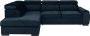 Grote slaapbank met hoek links in donkerblauwe stof LARICA van PASCAL MORABITO L 275 cm x H 85 cm x D 218 cm - Thumbnail 2