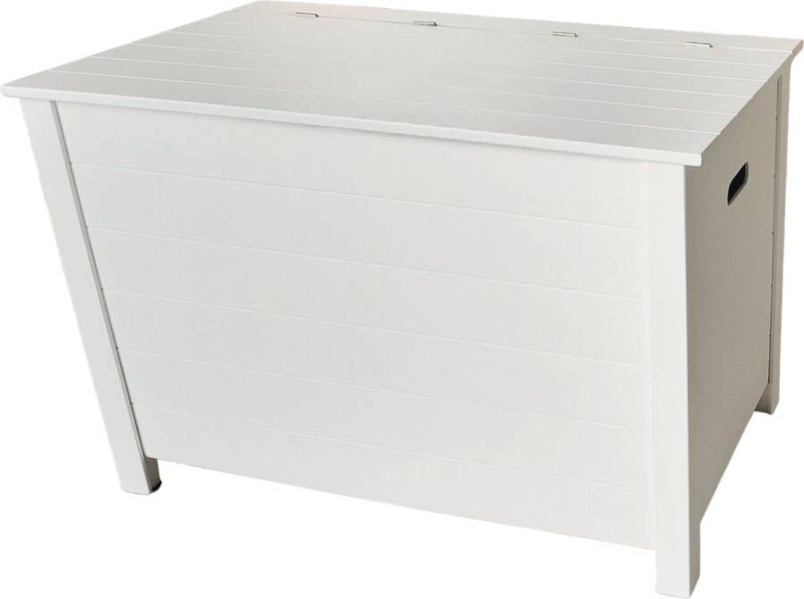 Decoratiekist Bijzettafel Grote houten kist Opbergkist Veel opbergruimte – Speelgoedkist Dekenkist Opbergbak Opbergbox Opbergen 76 x 44 x 52 cm Klepdeksel Pootjes Overschilderbaar