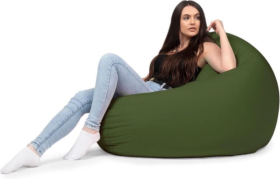 Grote Waterdichte Zitzak Multifunctioneel Zitkussen voor Binnen en Buiten Ideaal voor Kinderen en Volwassenen Ø 100 Cm