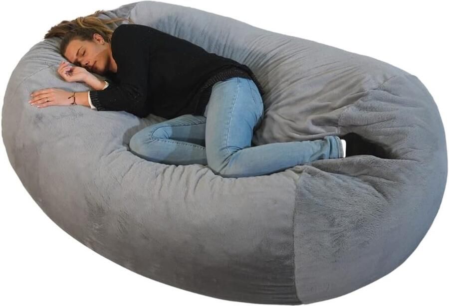 Grote zachte zitzak XXL Wasbare hoes Comfortabel bed voor woonkamer of slaapkamer Milieuvriendelijk met schuimvulling