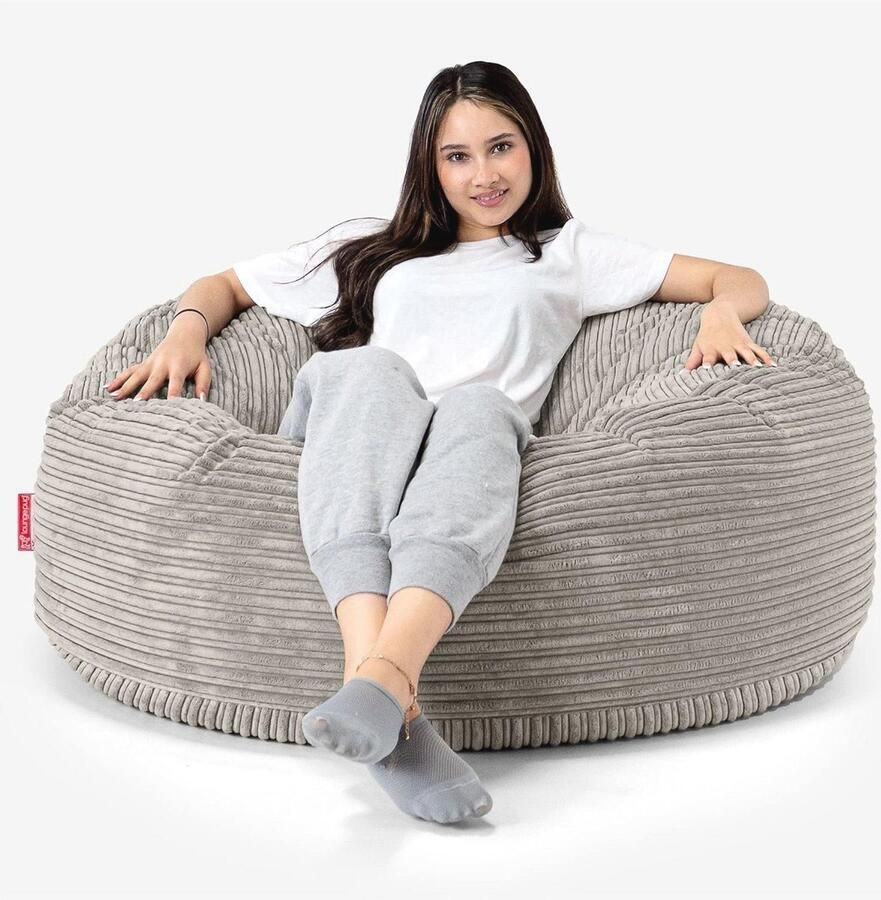 Grote Zitzak Bank Comfortabele Corduroy Poef voor Ontspanning