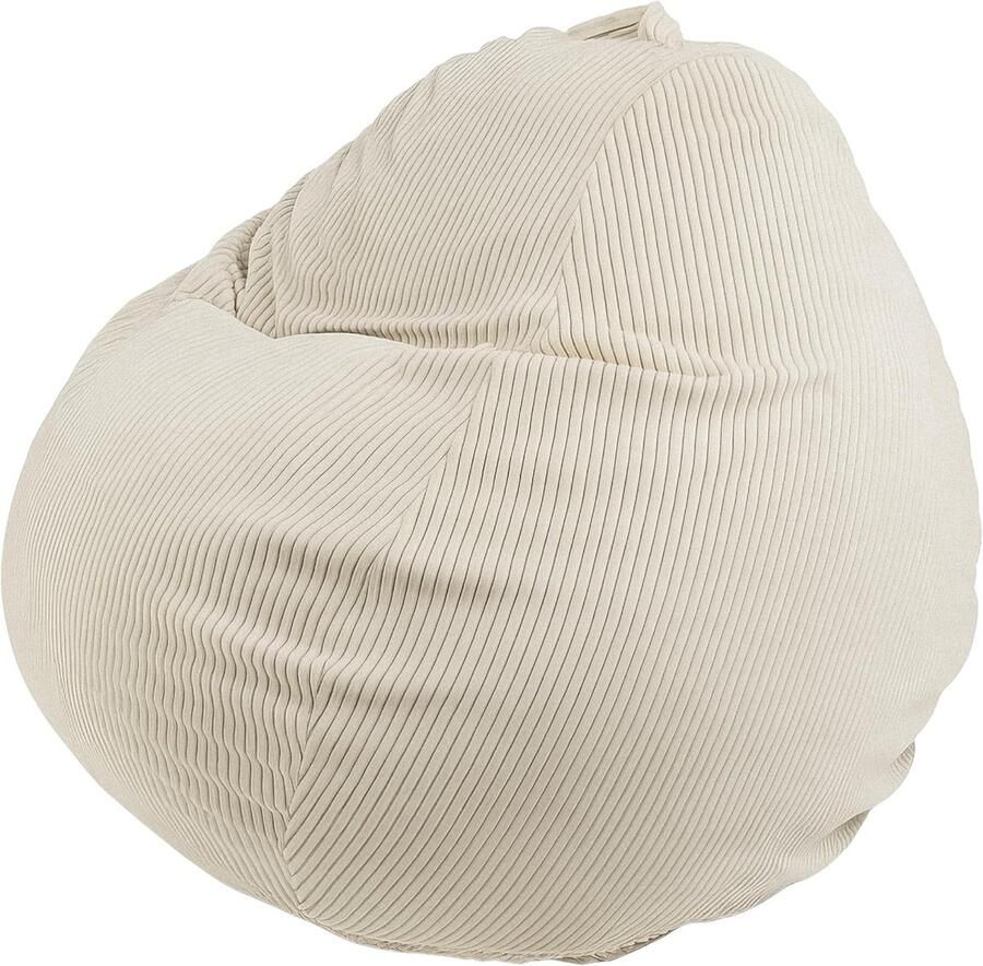 Grote Zitzak van Corduroy Comfortabele en Wasbare Hoes voor Woonkamer en Slaapkamer